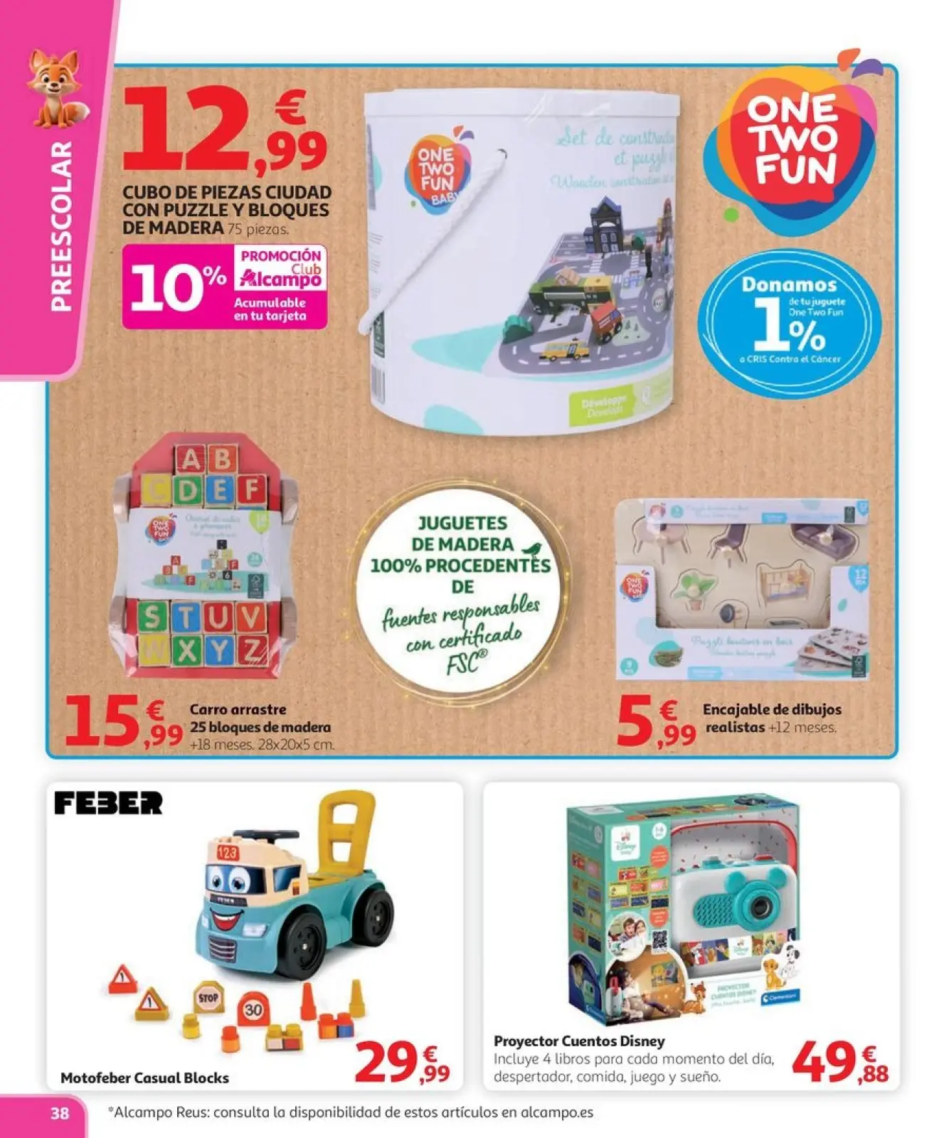 Page 38 dans Offres de jeux d'anniversaire magiques chez Alcampo Espagne