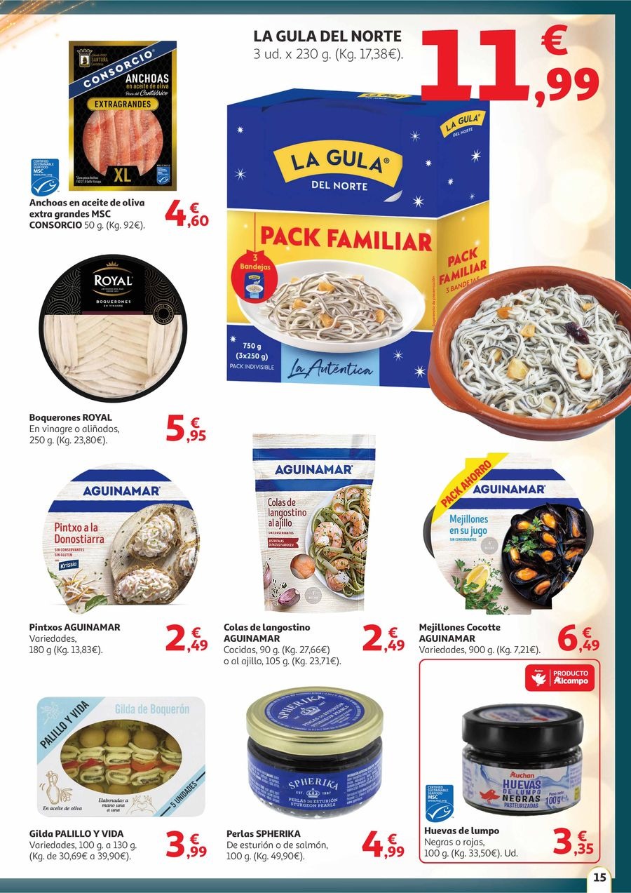 Offres Alcampo Espagne de 11 à 31 décembre 2025 Offres Saveur de Noël