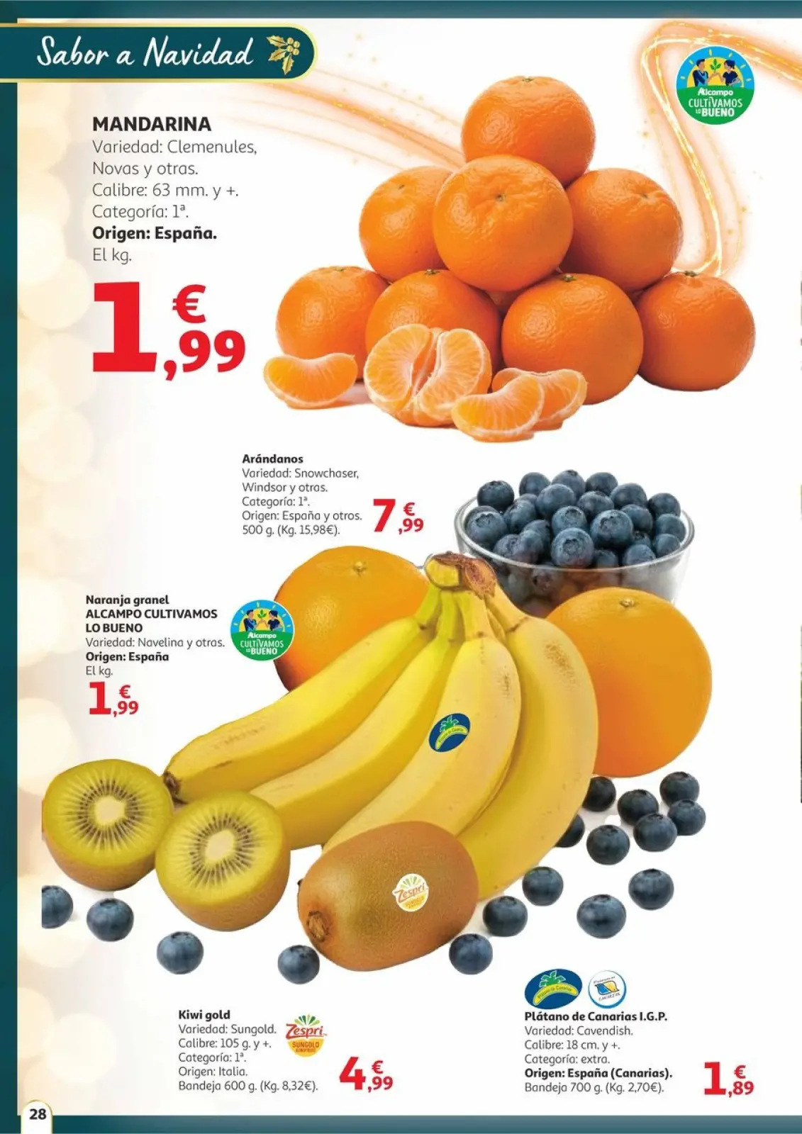 Page 28 dans Offres Saveur de Noël chez Alcampo Espagne