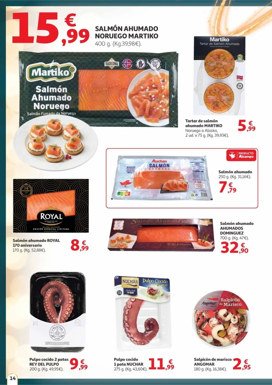Page 14 dans Offres Saveur de Noël chez Alcampo Espagne