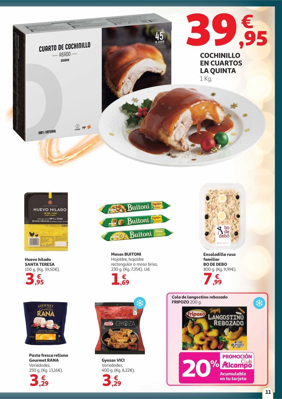 Offres Alcampo Espagne de 11 à 31 décembre 2025 Offres Saveur de Noël