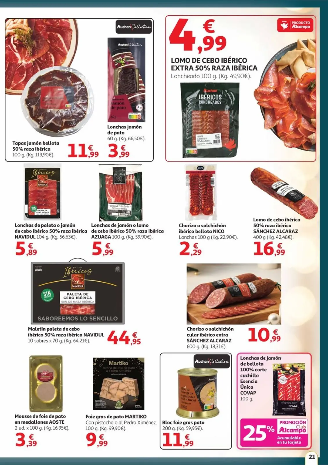 Page 21 dans Offres Saveur de Noël chez Alcampo Espagne