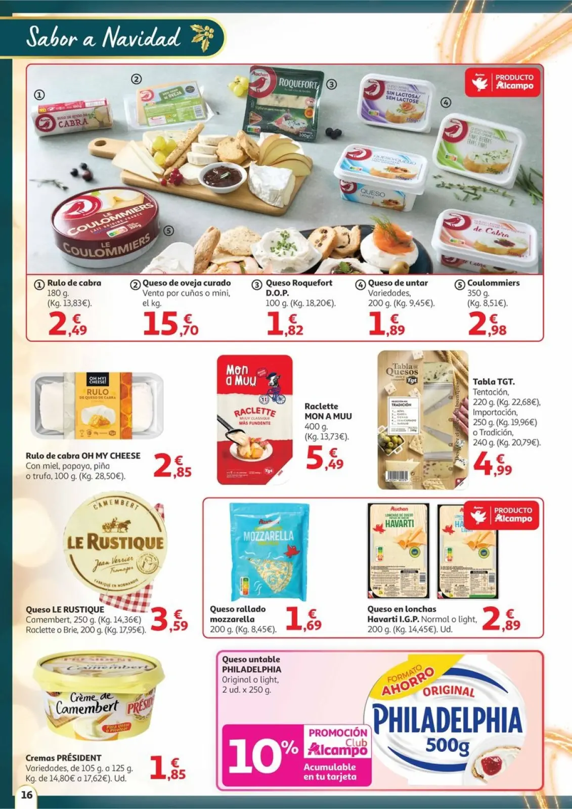 Page 16 dans Offres Saveur de Noël chez Alcampo Espagne