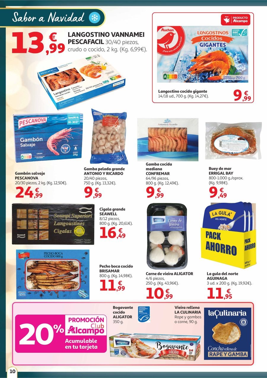 Offres Alcampo Espagne de 11 à 31 décembre 2025 Offres Saveur de Noël