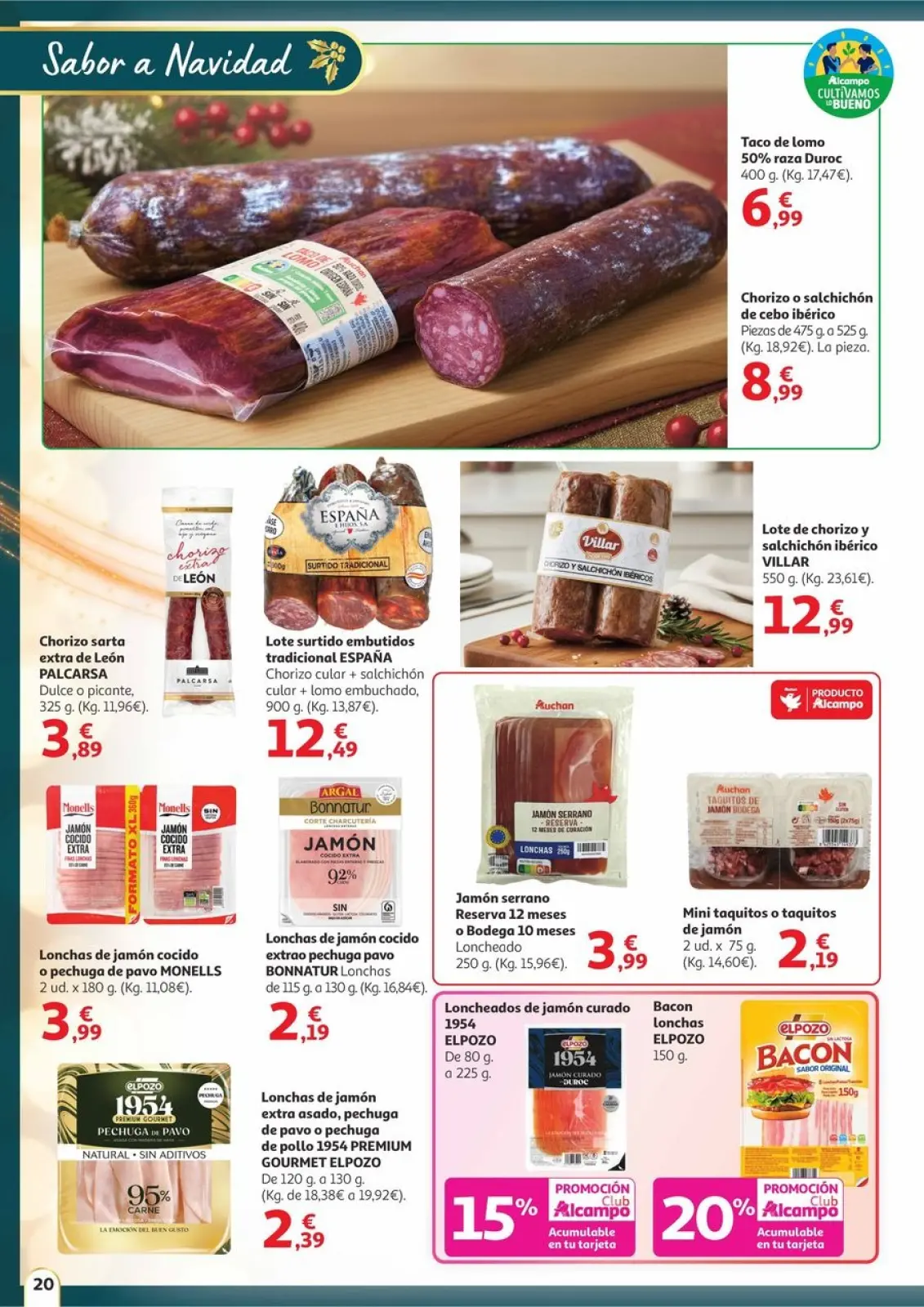 Page 20 dans Offres Saveur de Noël chez Alcampo Espagne