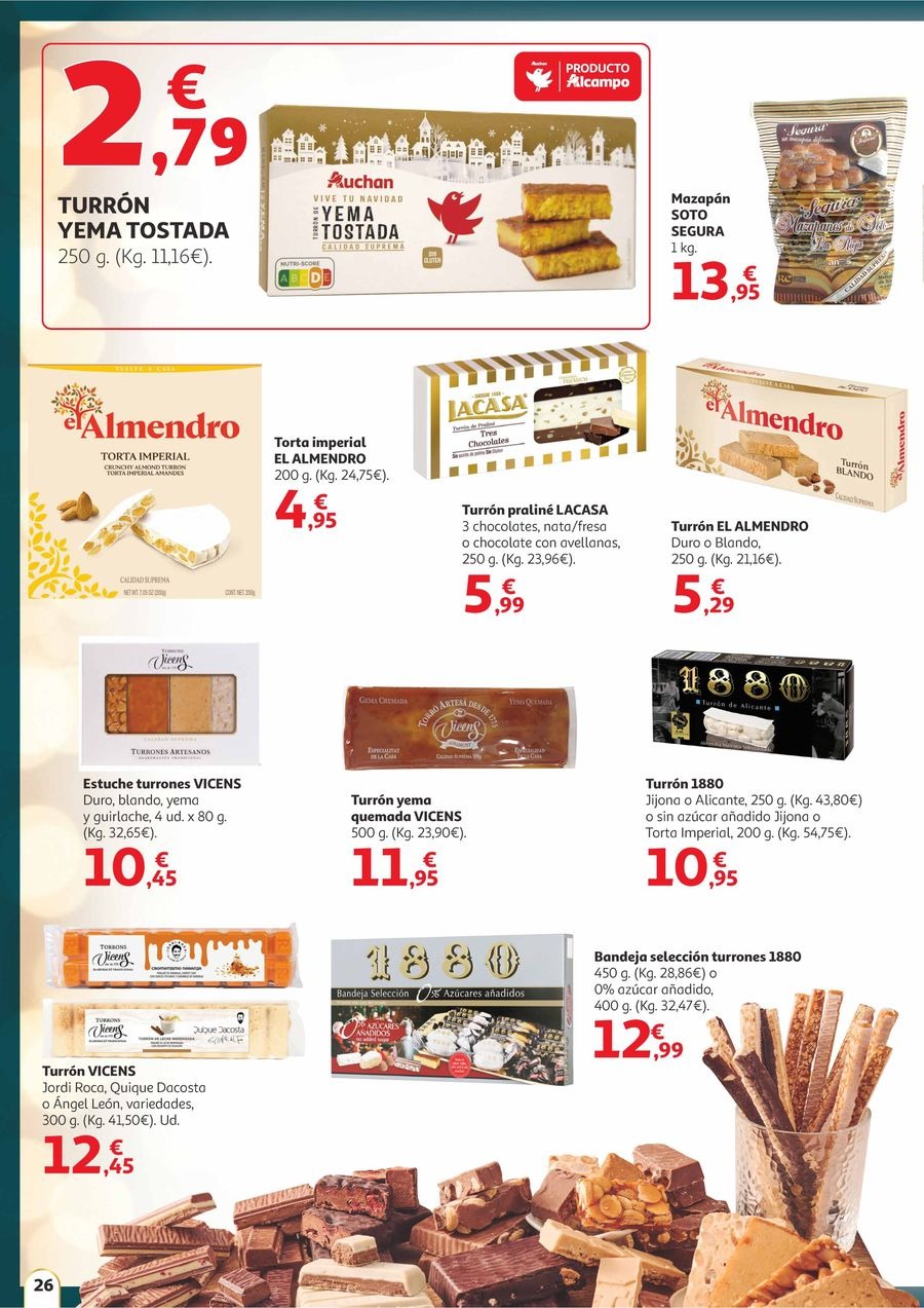 Offres Alcampo Espagne de 11 à 31 décembre 2025 Offres Saveur de Noël