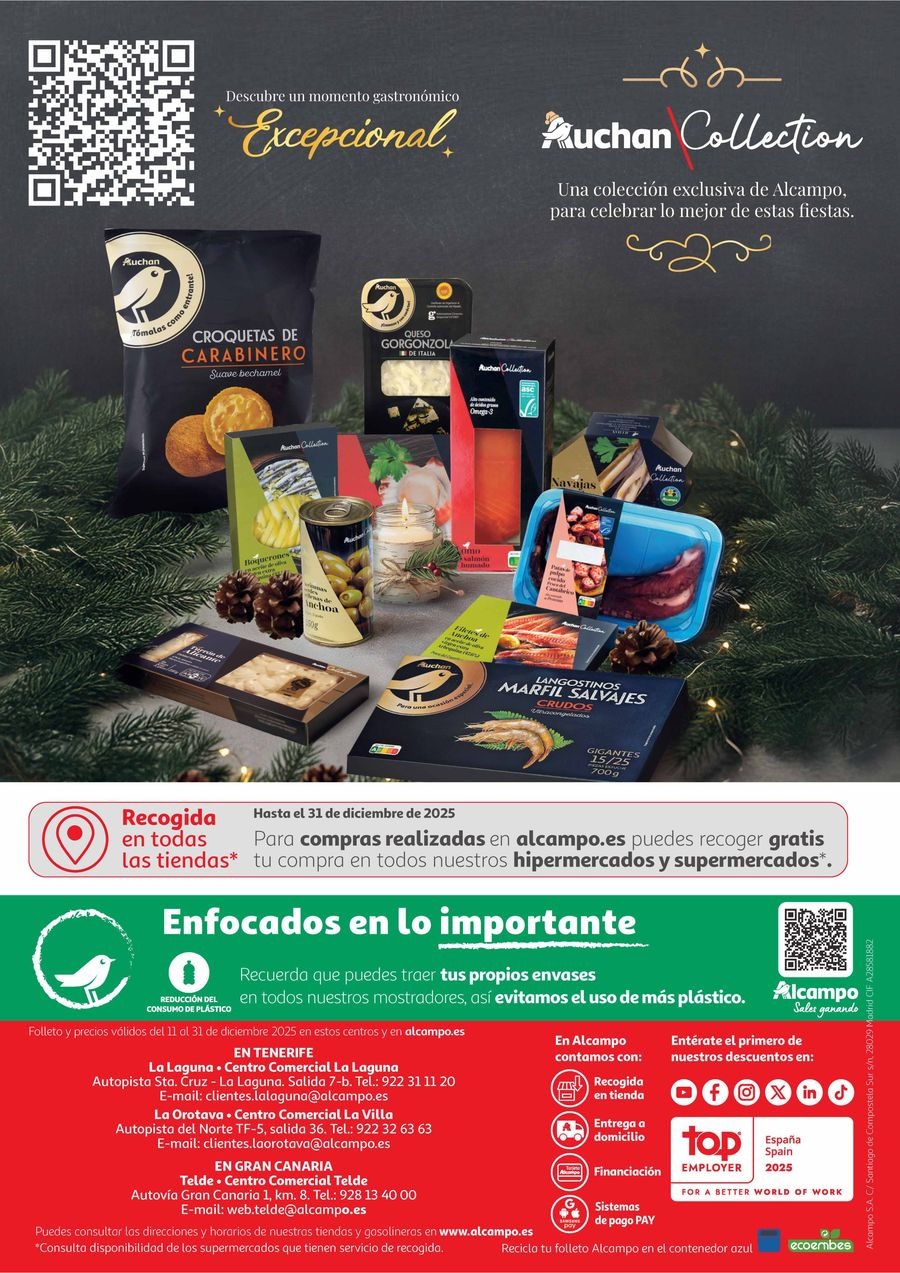Offres Alcampo Espagne de 11 à 31 décembre 2025 Offres Saveur de Noël