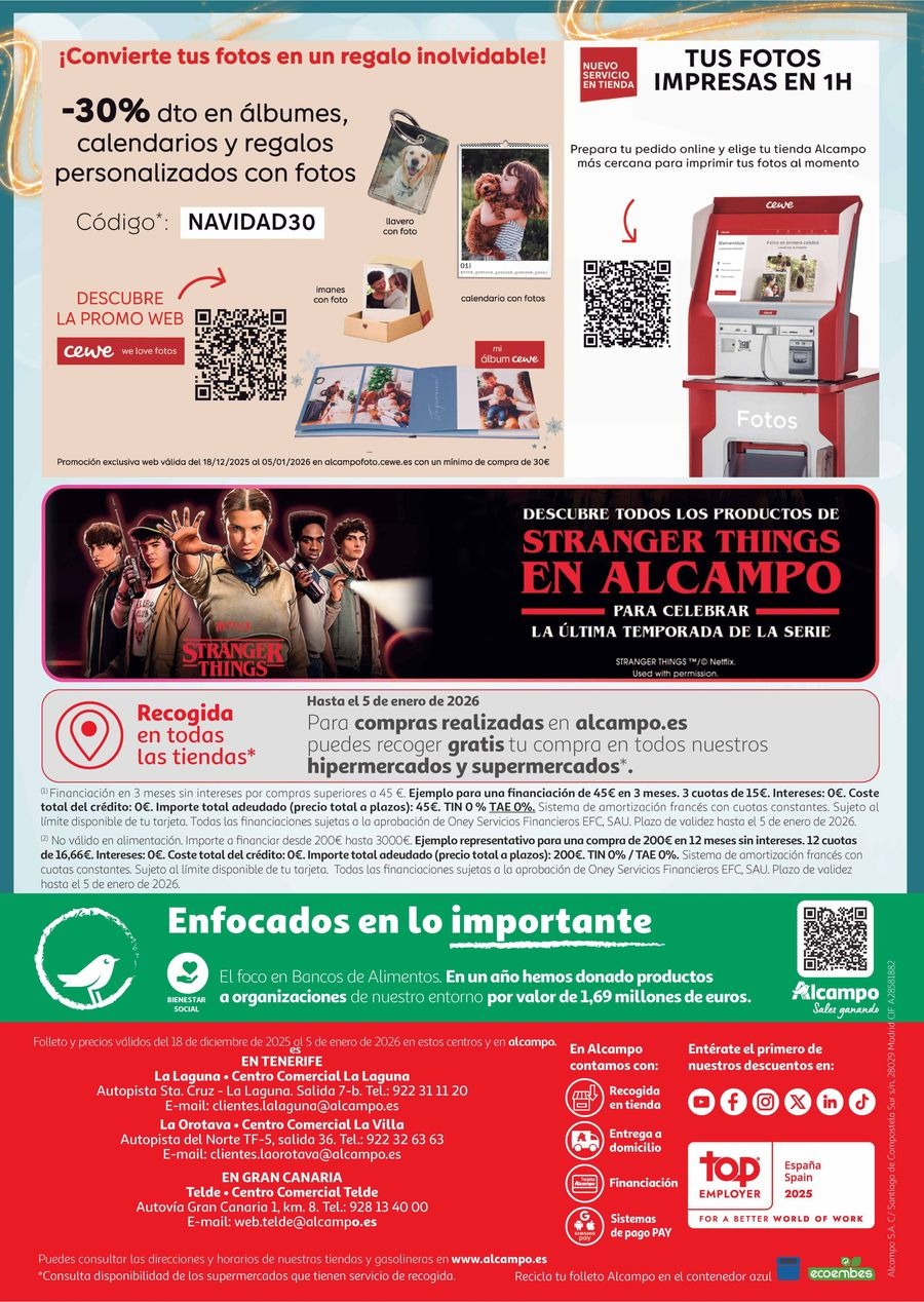 Offres Alcampo Espagne de 18 décembre à 5 janvier 2026 OFFRES D'IDÉES DE CADEAUX