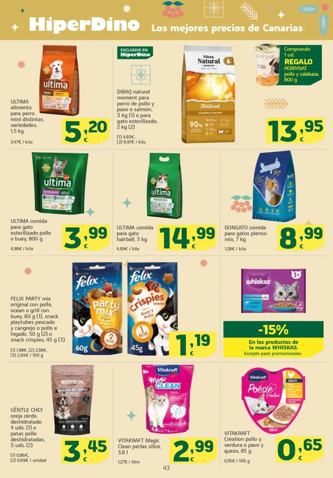 Page 43 dans Nouvelles offres chez HiperDino Espagne