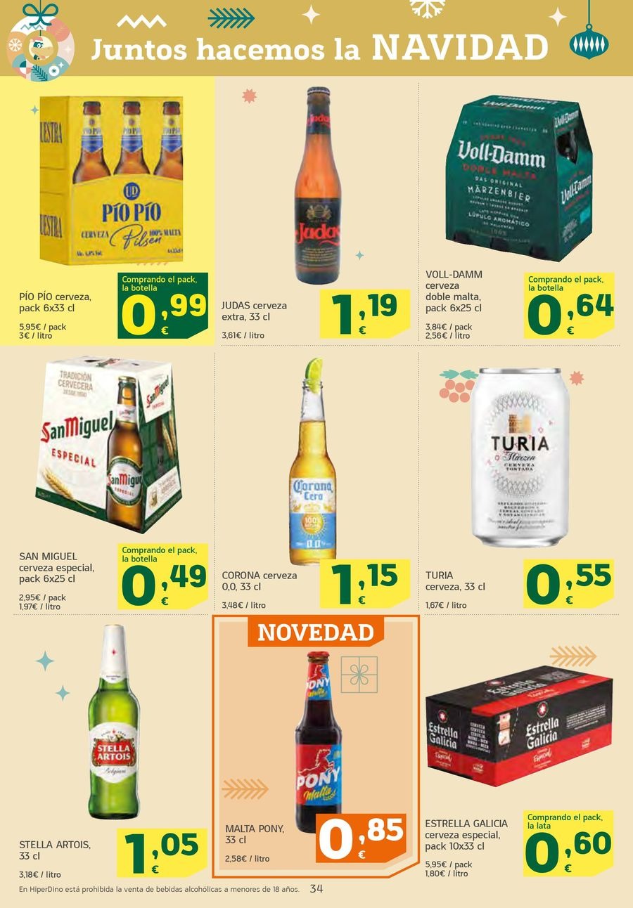 Ofertas de HiperDino España de 4 a 17 diciembre 2025 Nuevas ofertas