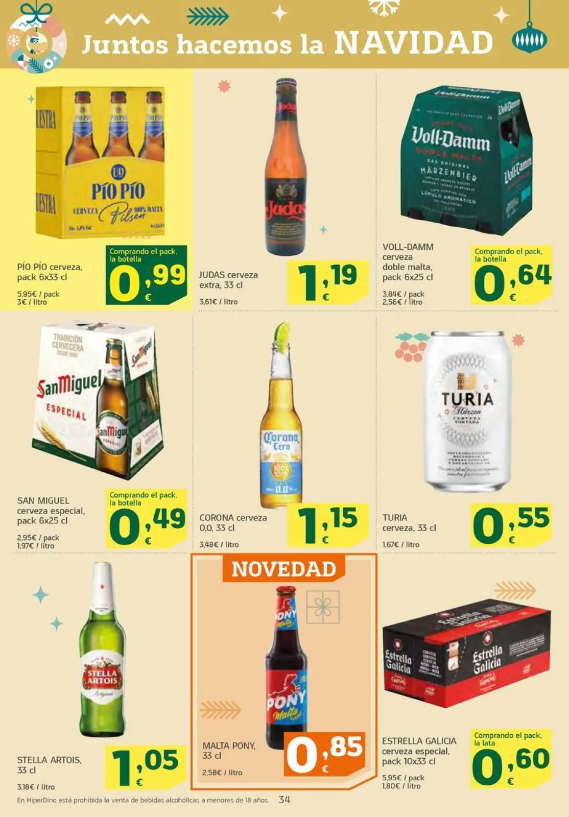 Page 34 dans Nouvelles offres chez HiperDino Espagne
