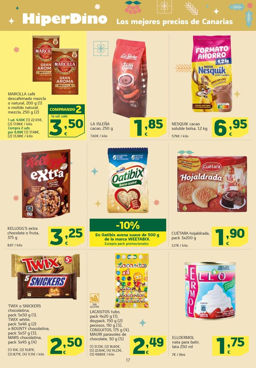 Ofertas de HiperDino España de 4 a 17 diciembre 2025 Nuevas ofertas