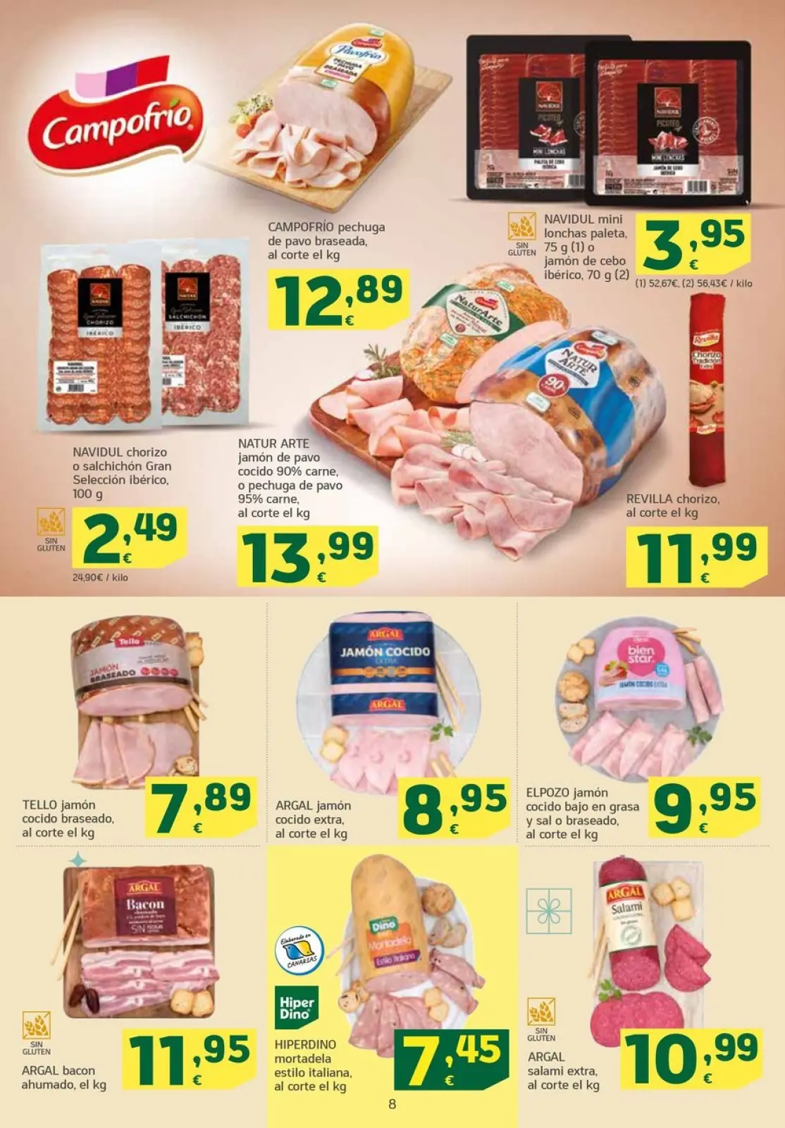 Page 8 dans Nouvelles offres chez HiperDino Espagne