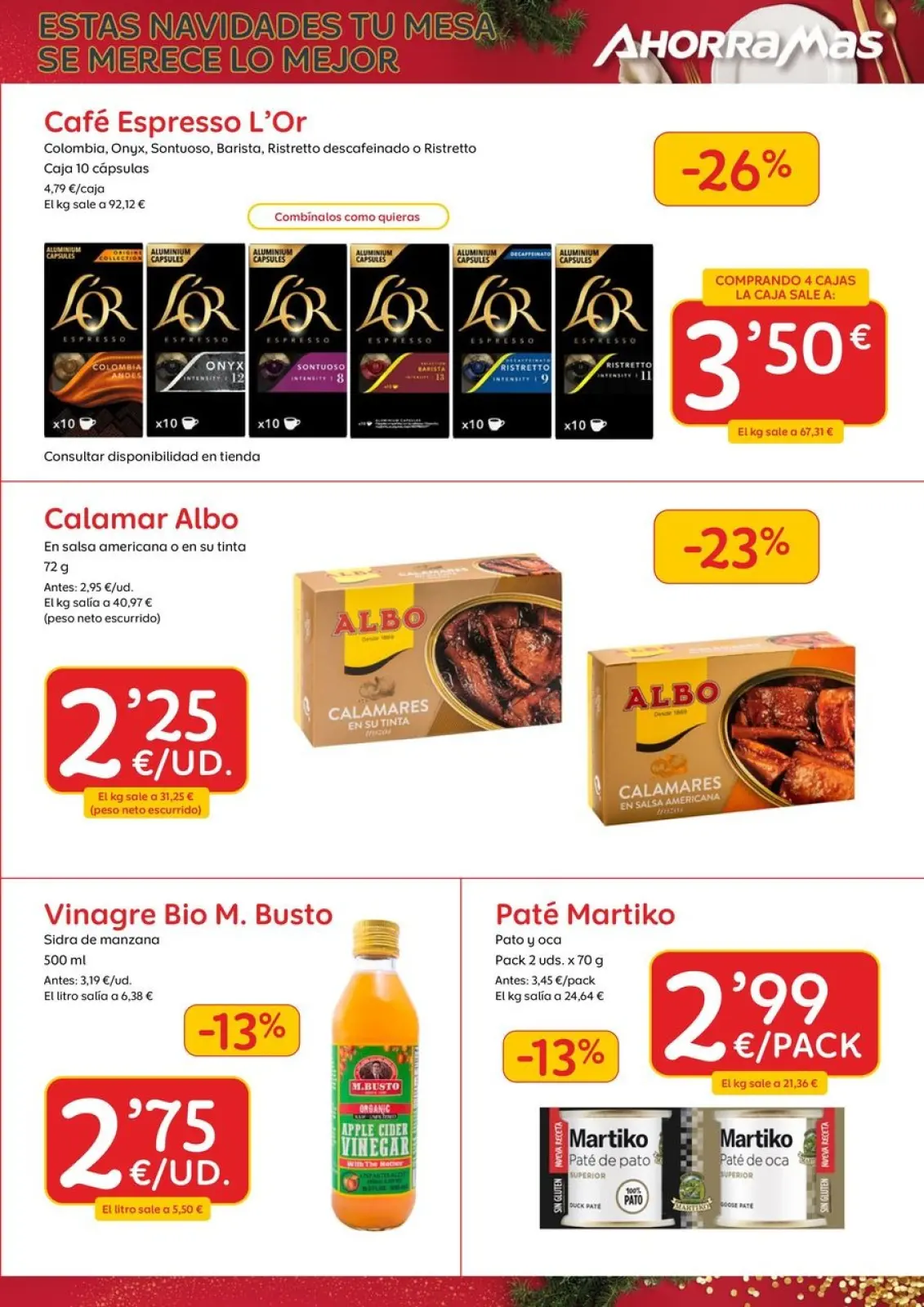 Page 13 dans Brochure des offres de Noël chez Ahorramas Espagne