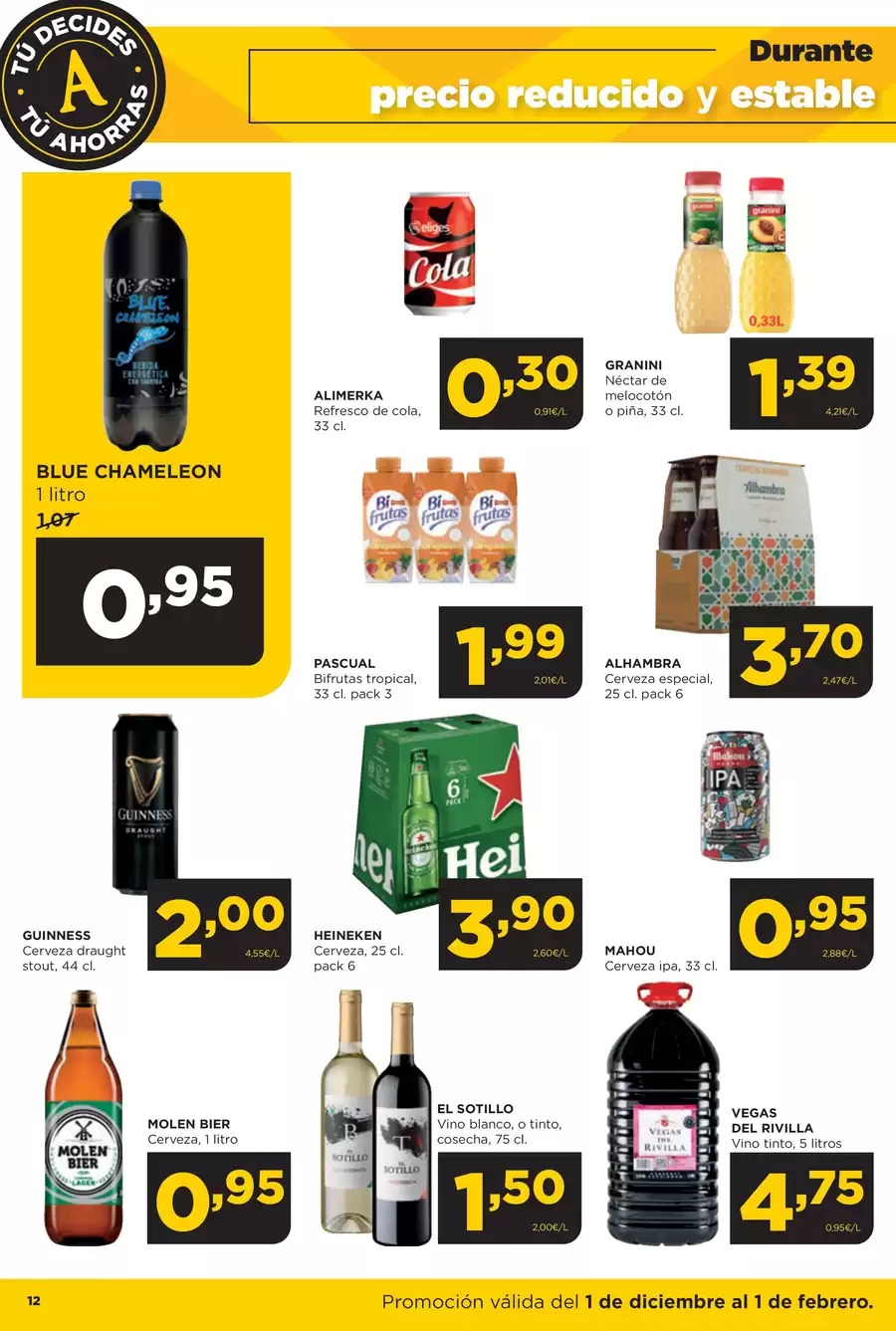 Ofertas de ‎Alimerka Supermercados‎ España de 2 diciembre a 1 febrero 2026 Folleto de ofertas Tu decides tu ahorras