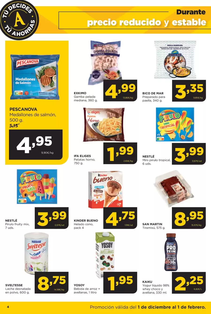 Ofertas de ‎Alimerka Supermercados‎ España de 2 diciembre a 1 febrero 2026 Folleto de ofertas Tu decides tu ahorras