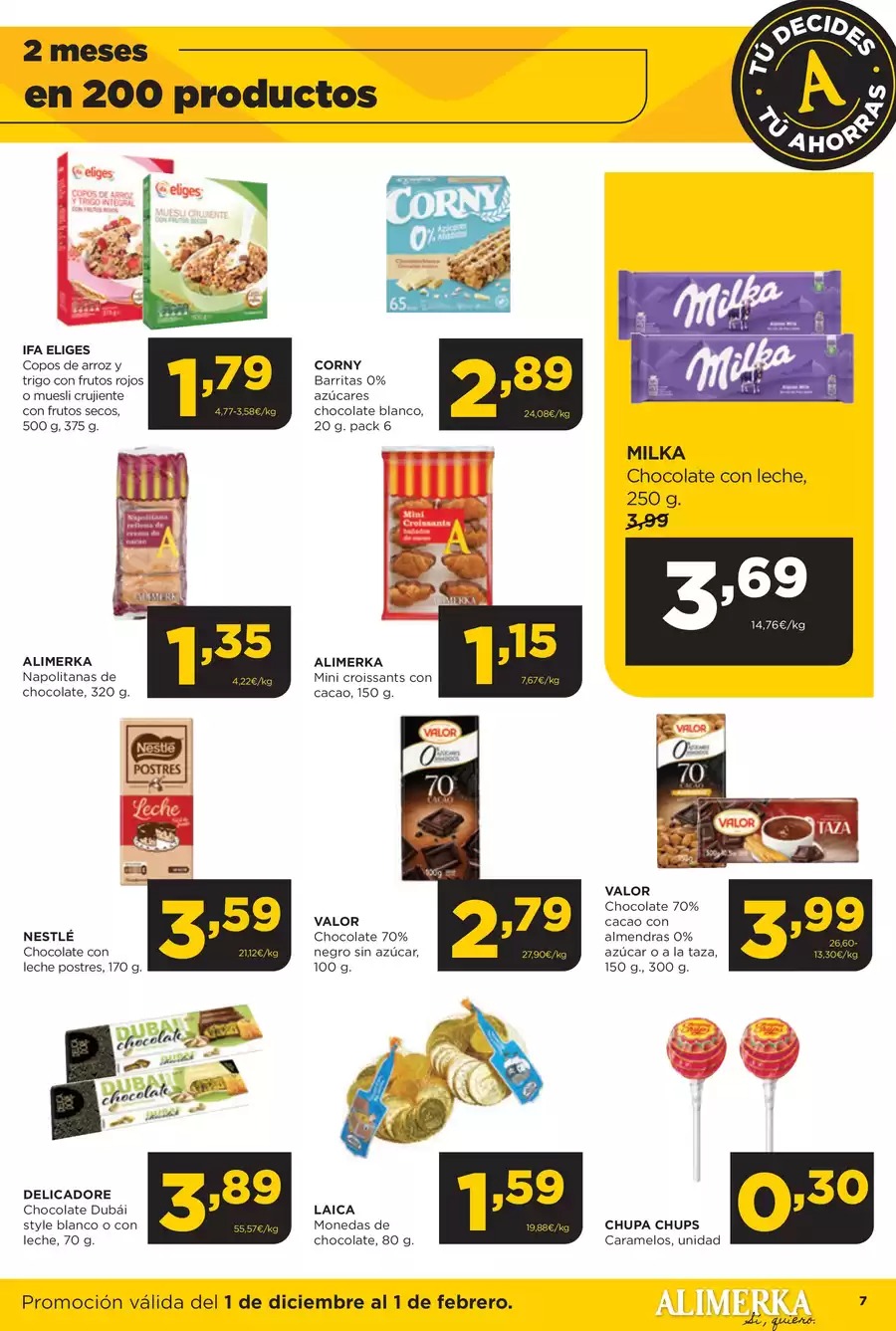 Ofertas de ‎Alimerka Supermercados‎ España de 2 diciembre a 1 febrero 2026 Folleto de ofertas Tu decides tu ahorras
