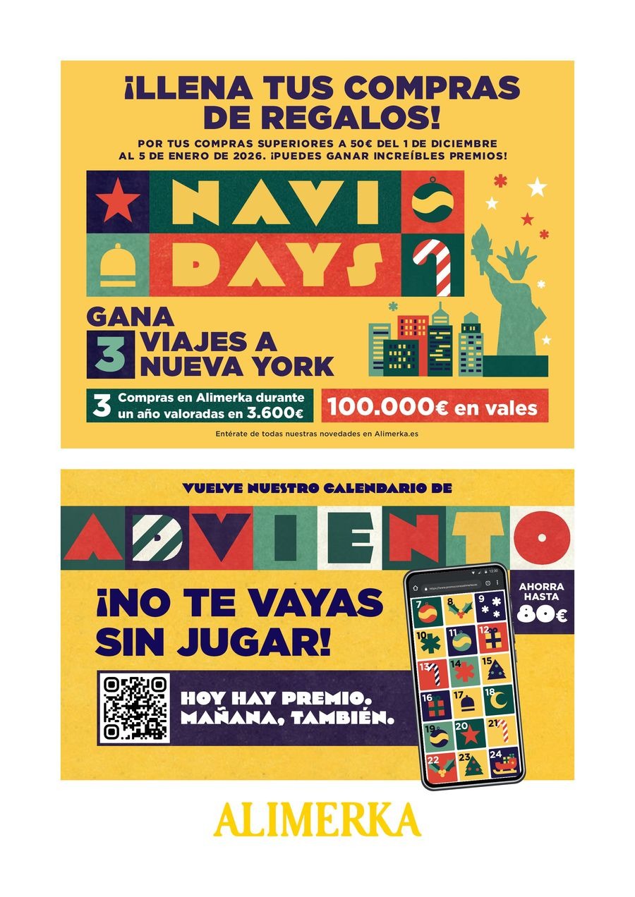 Ofertas de ‎Alimerka Supermercados‎ España de 2 diciembre a 1 febrero 2026 Folleto de ofertas Tu decides tu ahorras