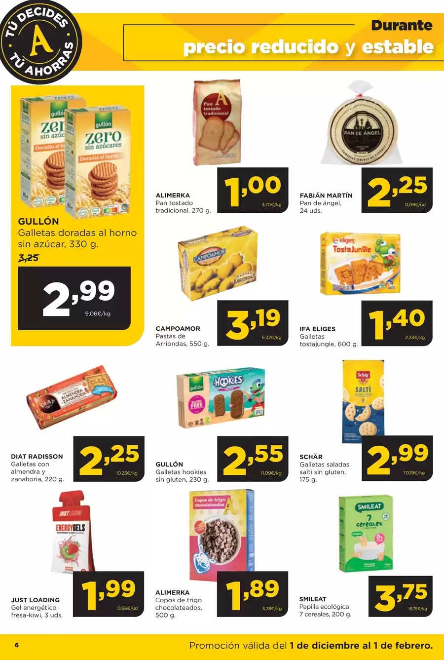 Ofertas de ‎Alimerka Supermercados‎ España de 2 diciembre a 1 febrero 2026 Folleto de ofertas Tu decides tu ahorras