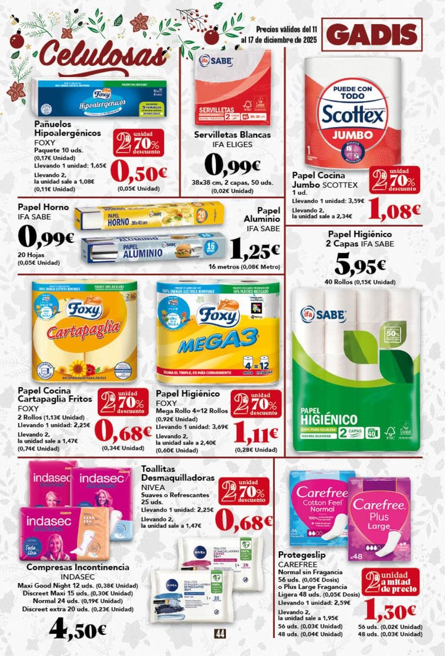Ofertas de GADIS supermercado España de 11 a 17 diciembre 2025 Nuevos precios