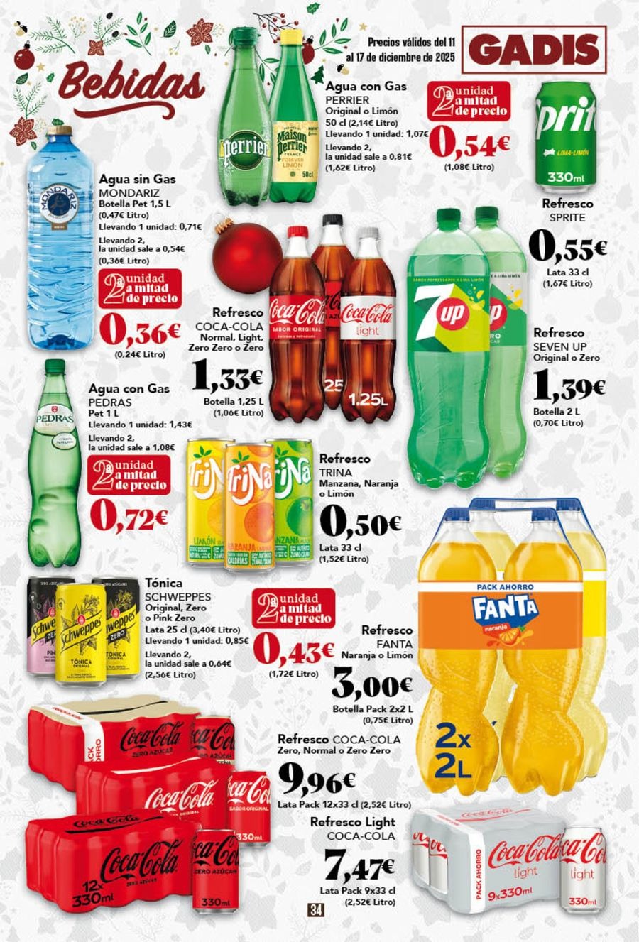 Ofertas de GADIS supermercado España de 11 a 17 diciembre 2025 Nuevos precios