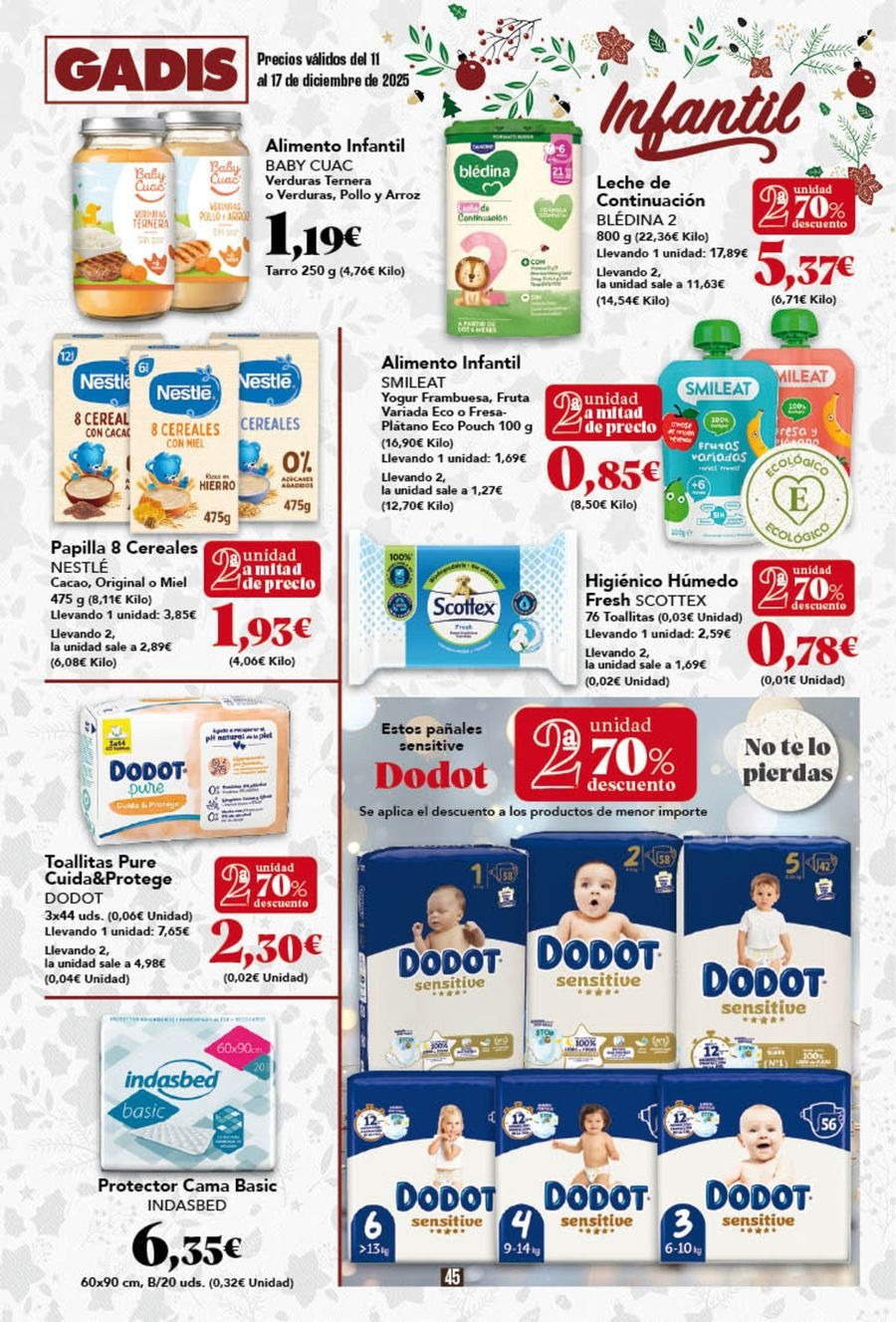 Ofertas de GADIS supermercado España de 11 a 17 diciembre 2025 Nuevos precios