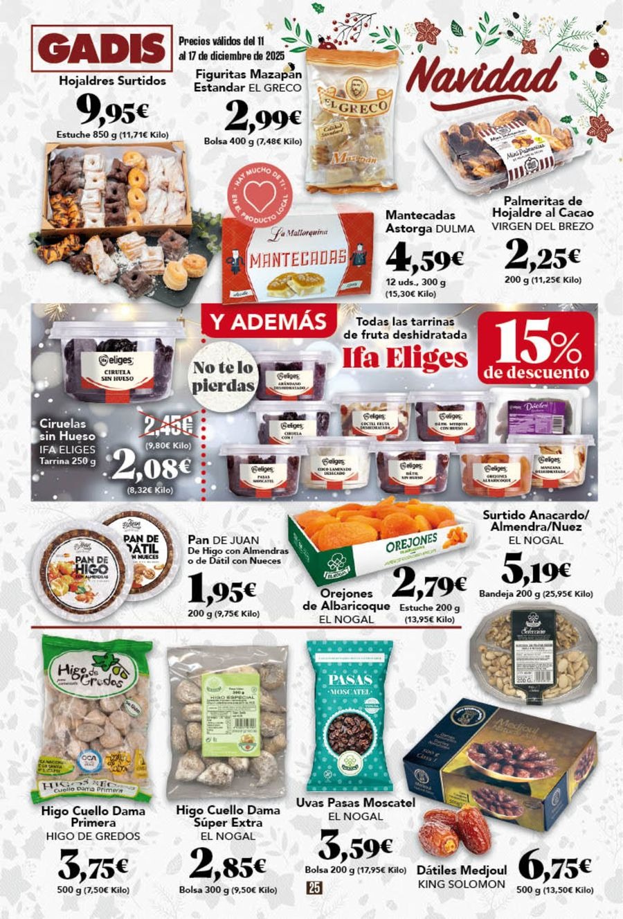 Ofertas de GADIS supermercado España de 11 a 17 diciembre 2025 Nuevos precios
