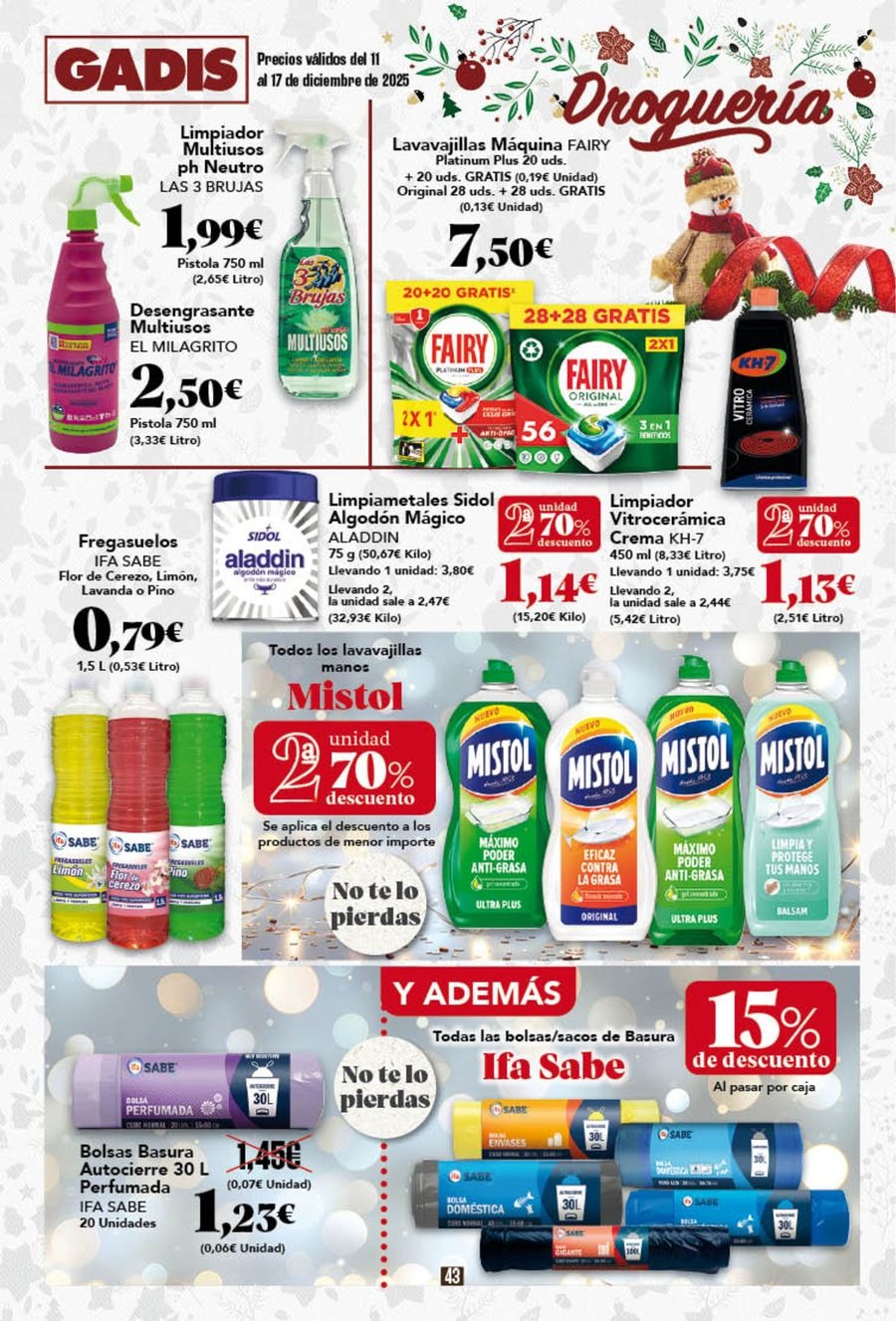 Ofertas de GADIS supermercado España de 11 a 17 diciembre 2025 Nuevos precios