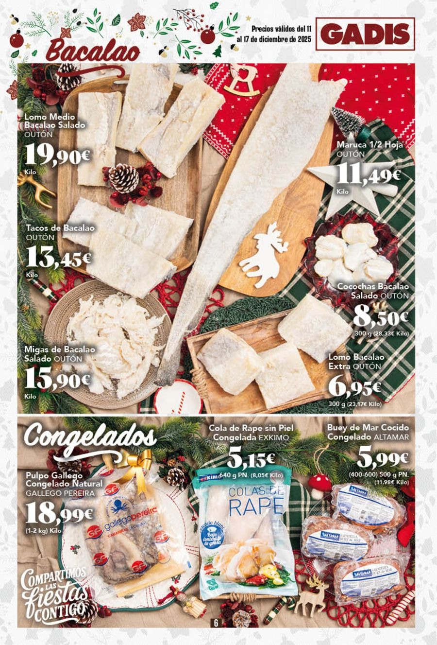 Ofertas de GADIS supermercado España de 11 a 17 diciembre 2025 Nuevos precios