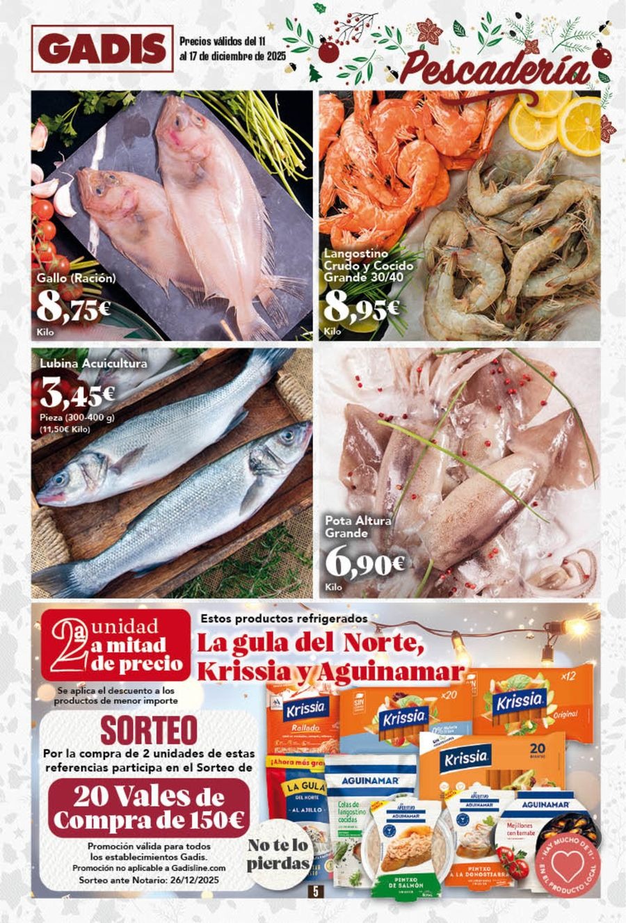 Ofertas de GADIS supermercado España de 11 a 17 diciembre 2025 Nuevos precios