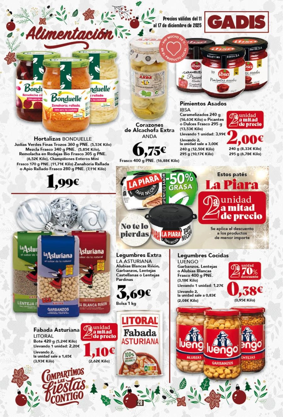 Ofertas de GADIS supermercado España de 11 a 17 diciembre 2025 Nuevos precios