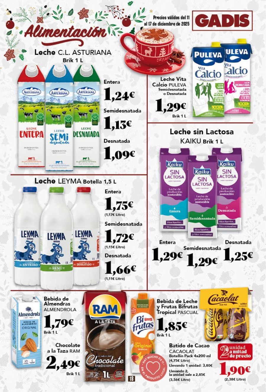 Ofertas de GADIS supermercado España de 11 a 17 diciembre 2025 Nuevos precios