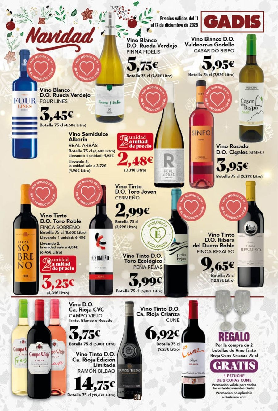 Ofertas de GADIS supermercado España de 11 a 17 diciembre 2025 Nuevos precios