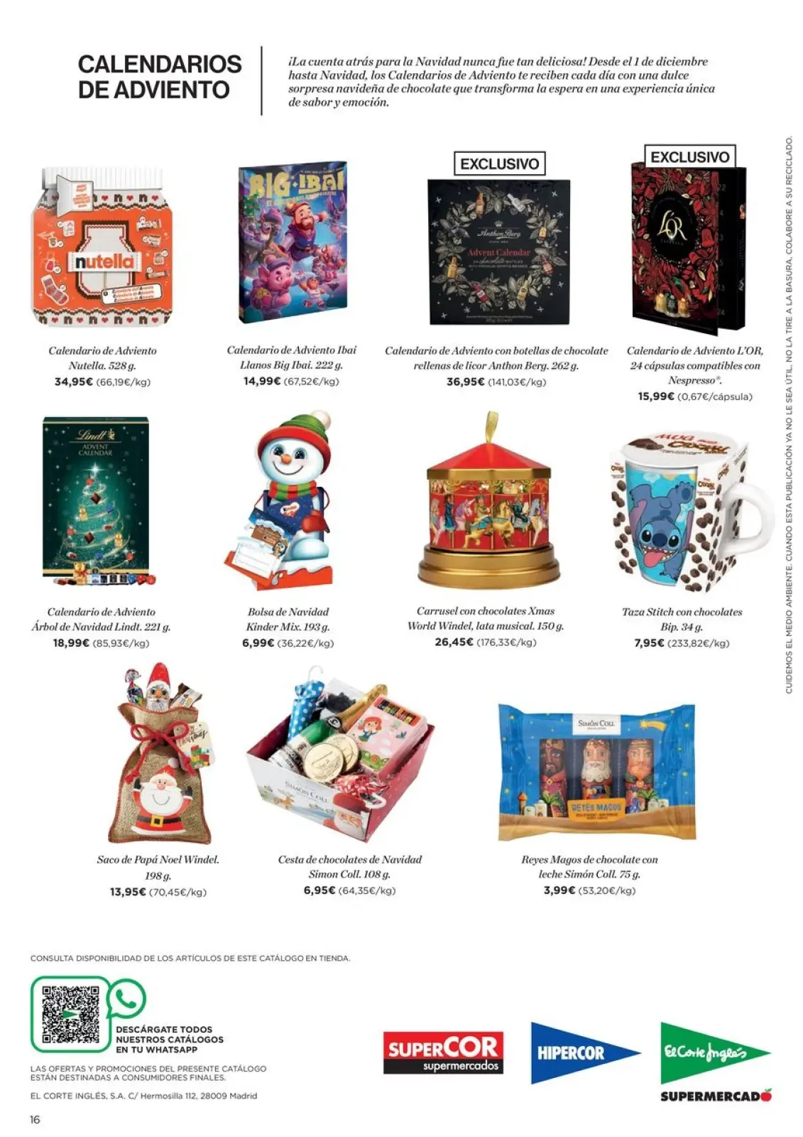 Page 16 dans offres de jeux de Noël chez Hipercor Espagne