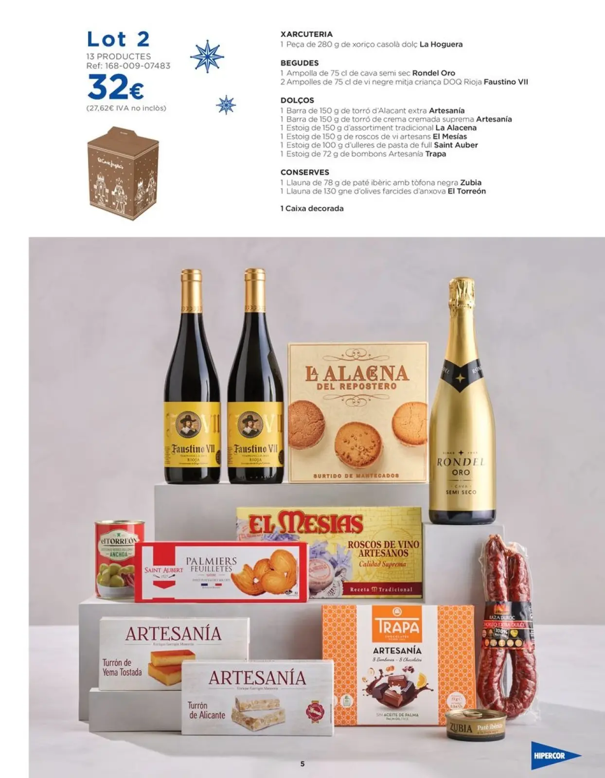Page 5 dans Offres de Paniers et Lots chez Hipercor Espagne