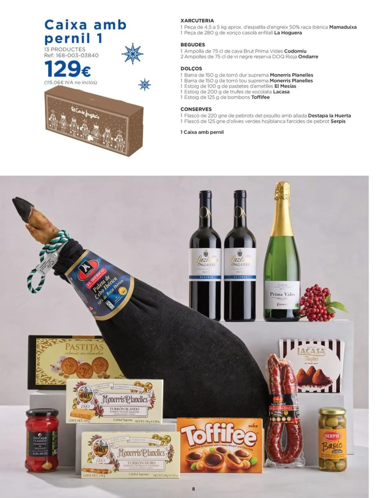 Page 8 dans Offres de Paniers et Lots chez Hipercor Espagne