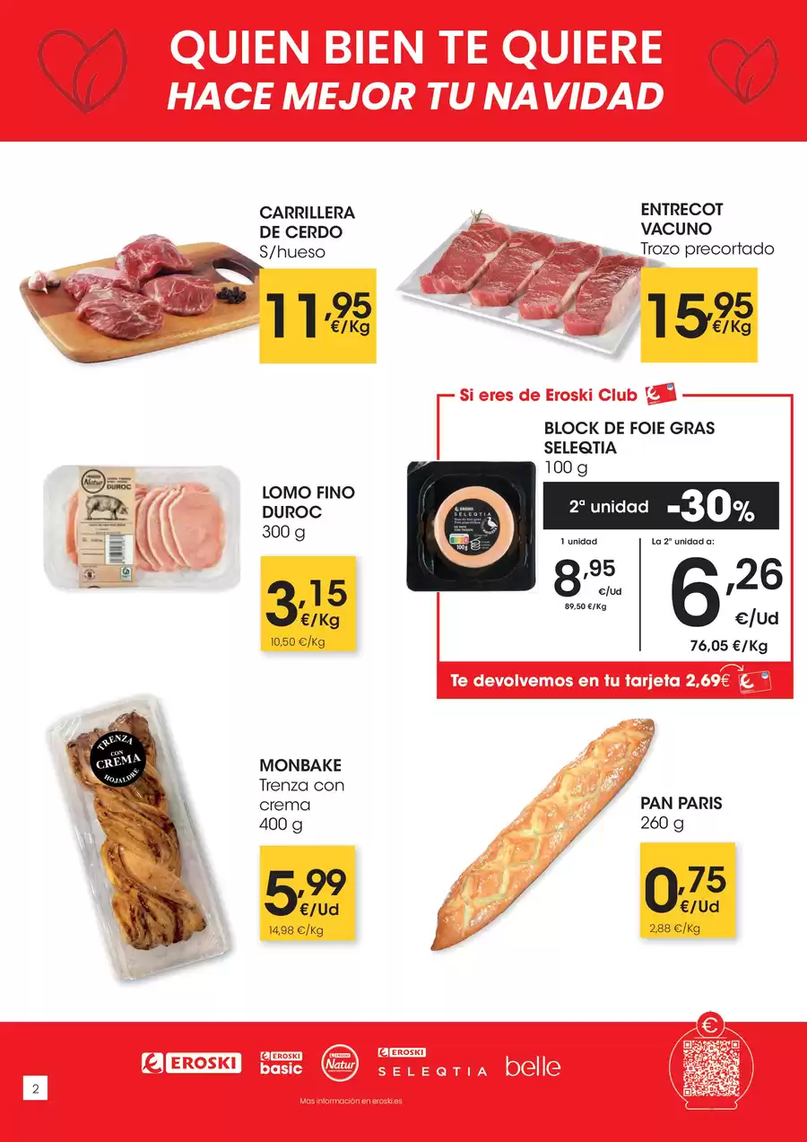 Ofertas de Eroski España de 11 a 17 diciembre 2025 Ofertas navideñas