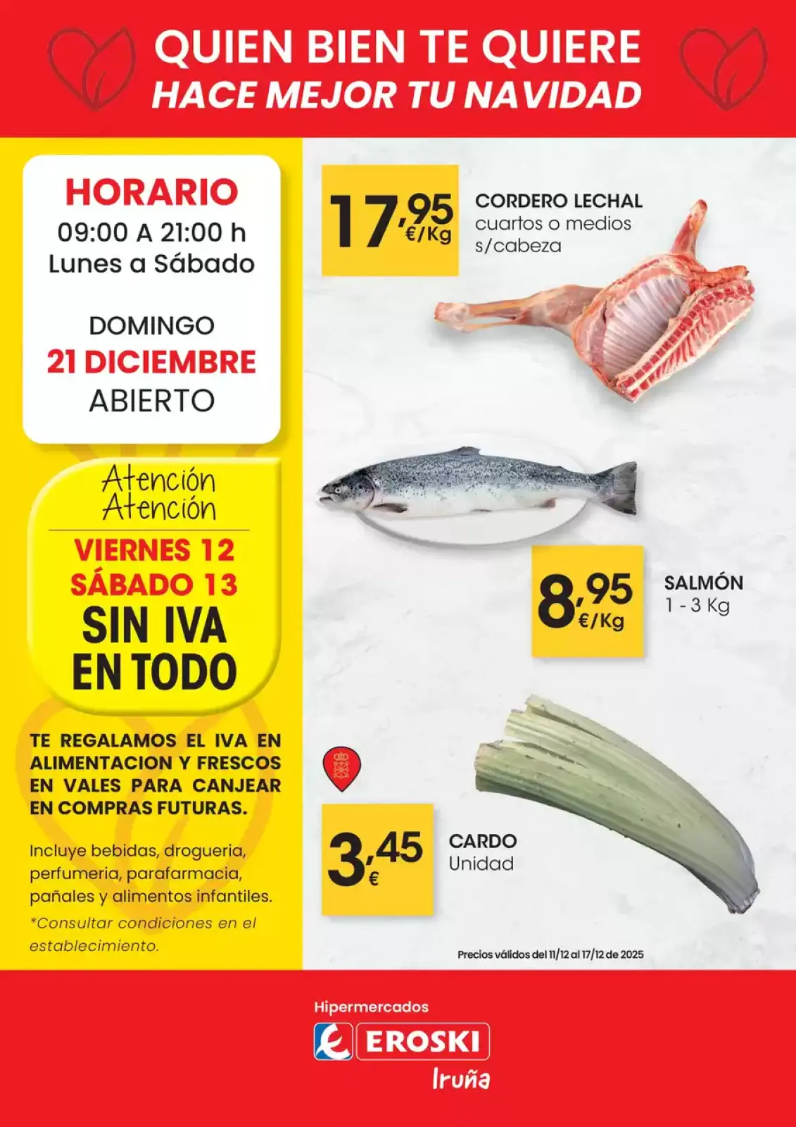 Page 1 dans offres de Noël chez Eroski Espagne