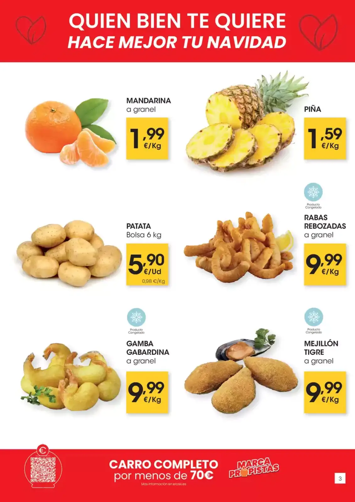 Page 3 dans offres de Noël chez Eroski Espagne