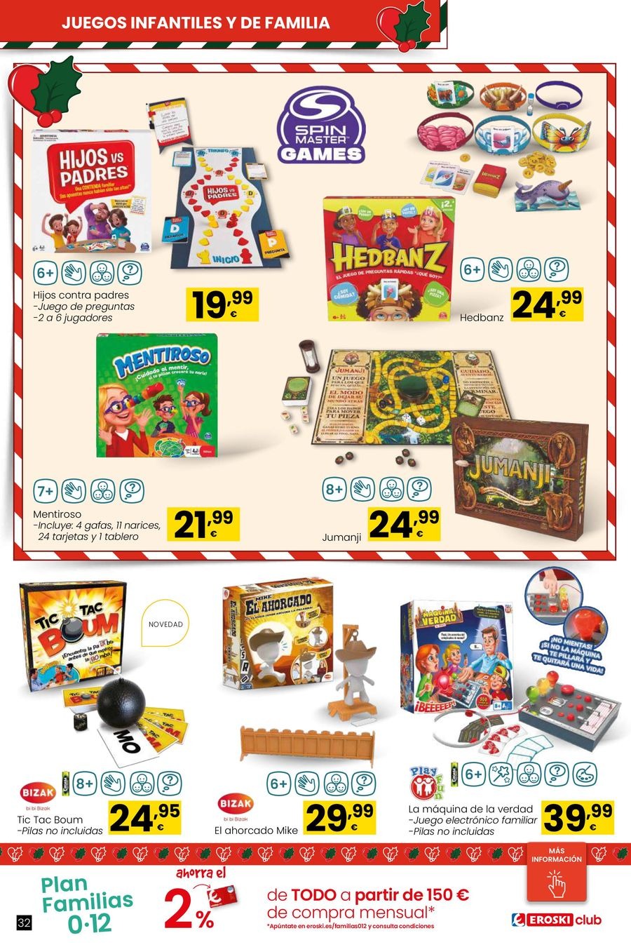 Ofertas de Eroski España de 6 noviembre a 6 enero 2026 Ofertas de Juguetes de Navidad