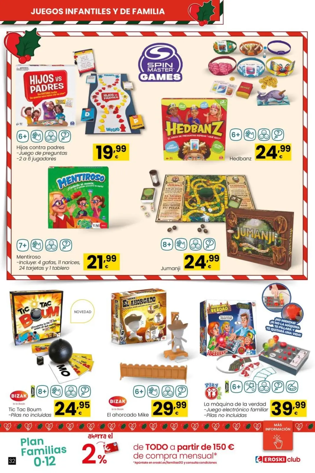 Page 32 dans Offres de jeux de Noël chez Eroski Espagne