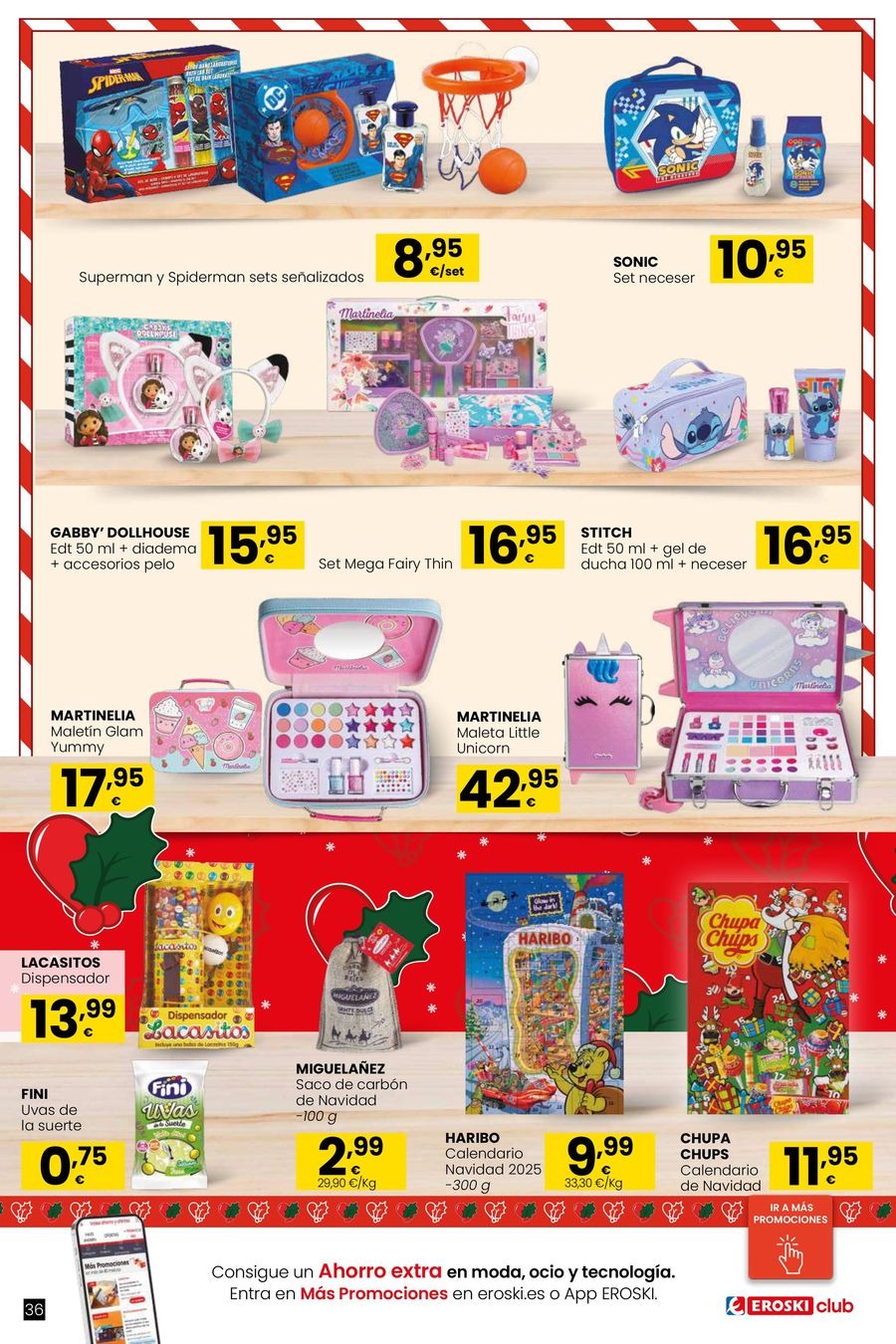Ofertas de Eroski España de 6 noviembre a 6 enero 2026 Ofertas de Juguetes de Navidad