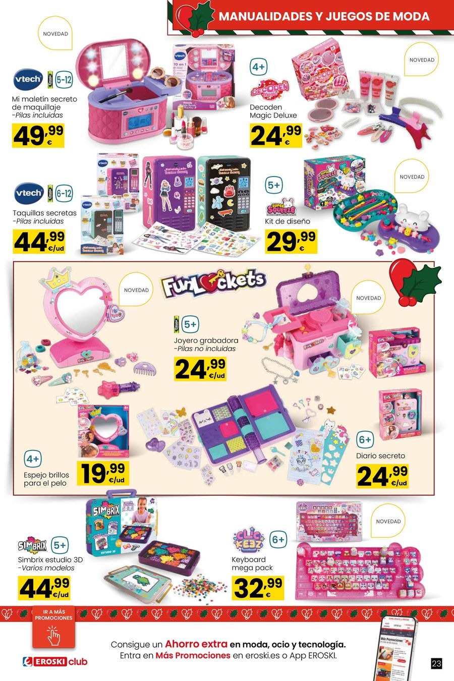 Ofertas de Eroski España de 6 noviembre a 6 enero 2026 Ofertas de Juguetes de Navidad