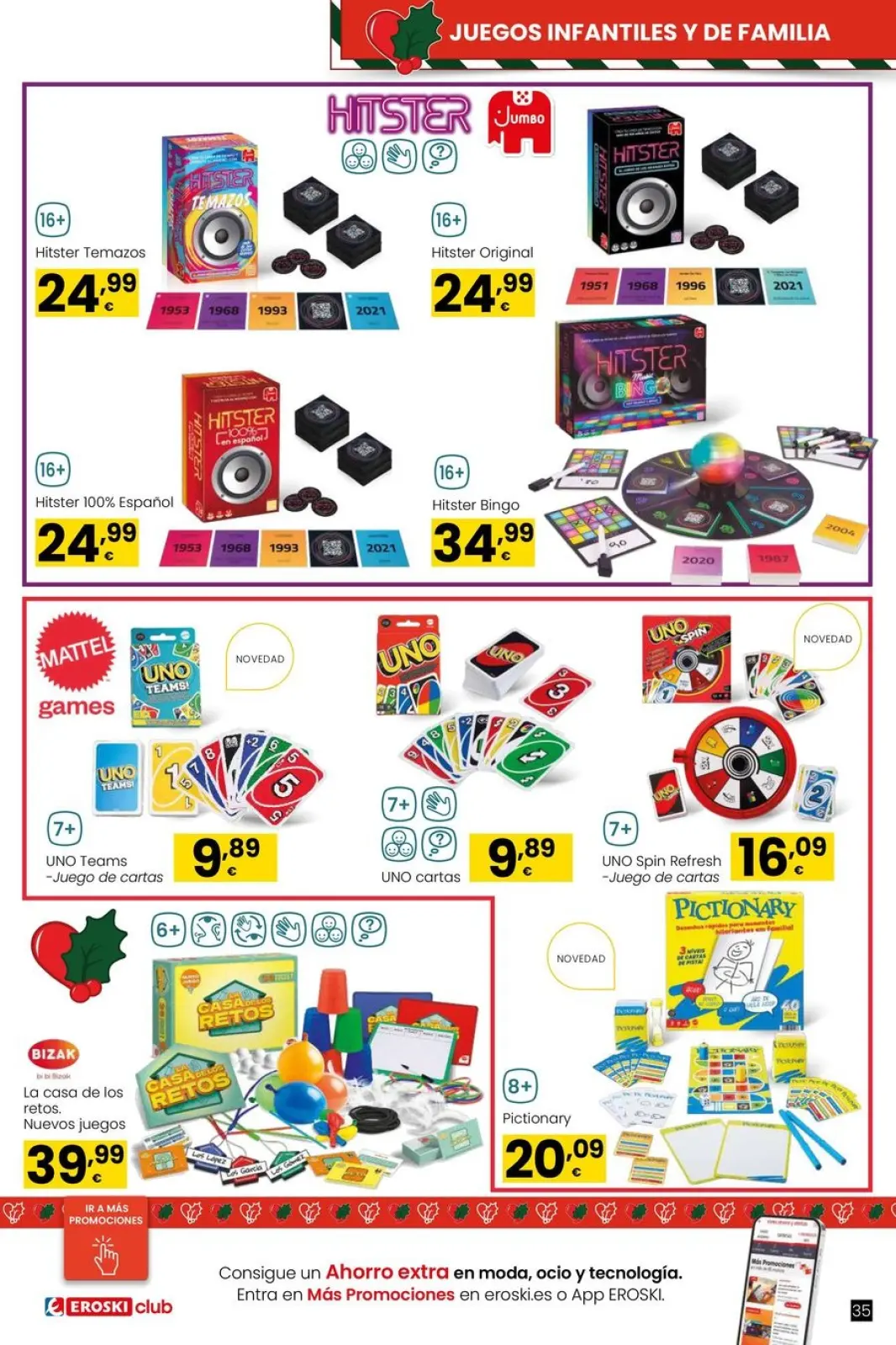 Page 35 dans Offres de jeux de Noël chez Eroski Espagne