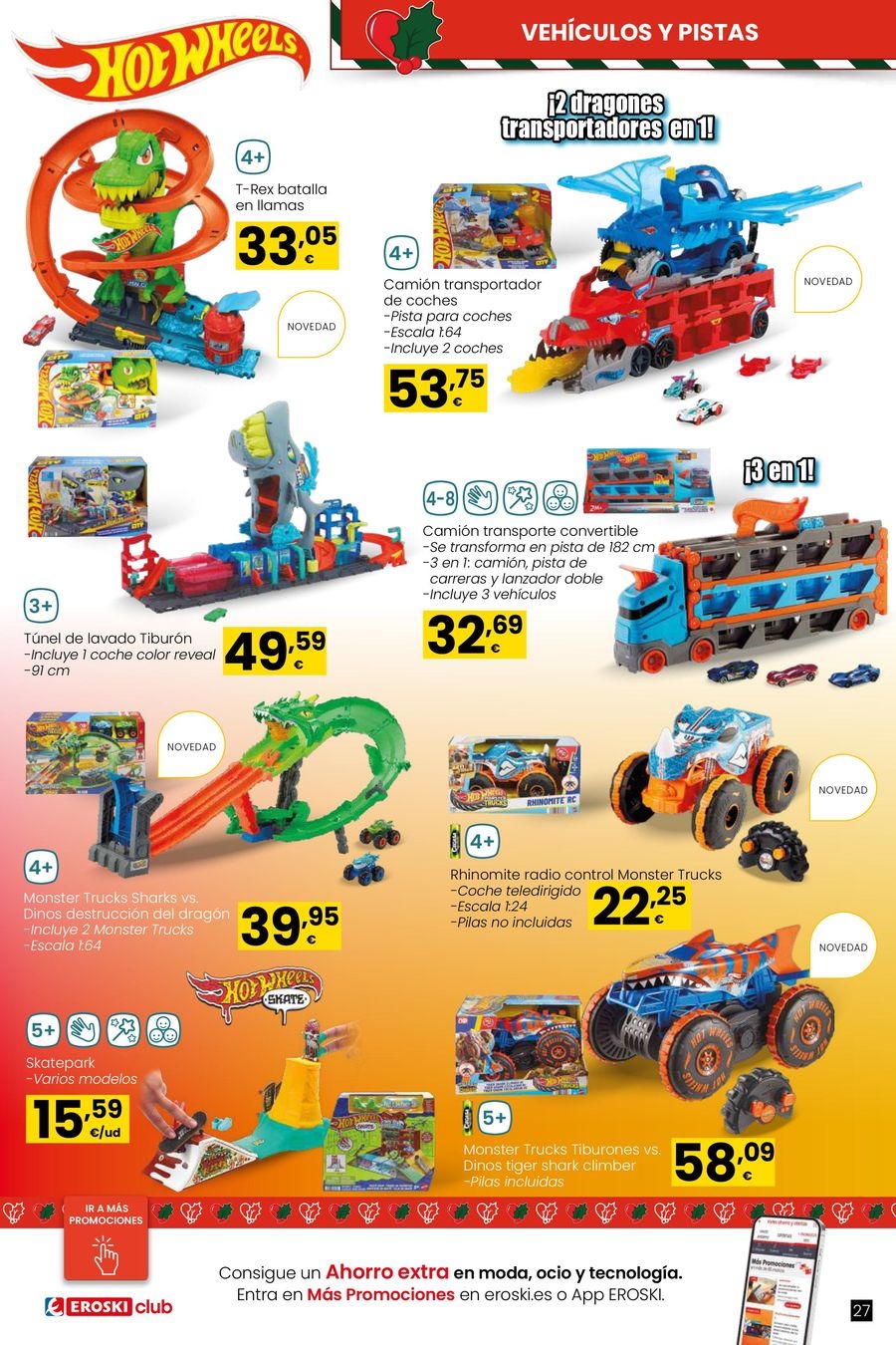 Ofertas de Eroski España de 6 noviembre a 6 enero 2026 Ofertas de Juguetes de Navidad