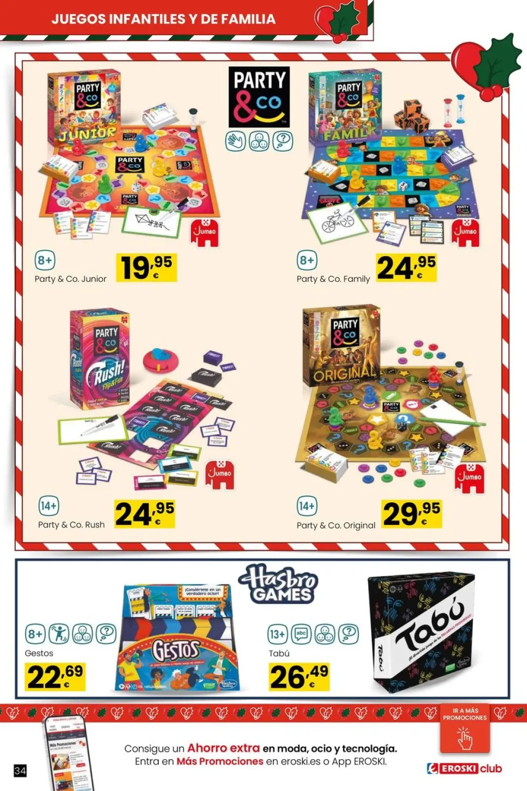 Page 34 dans Offres de jeux de Noël chez Eroski Espagne