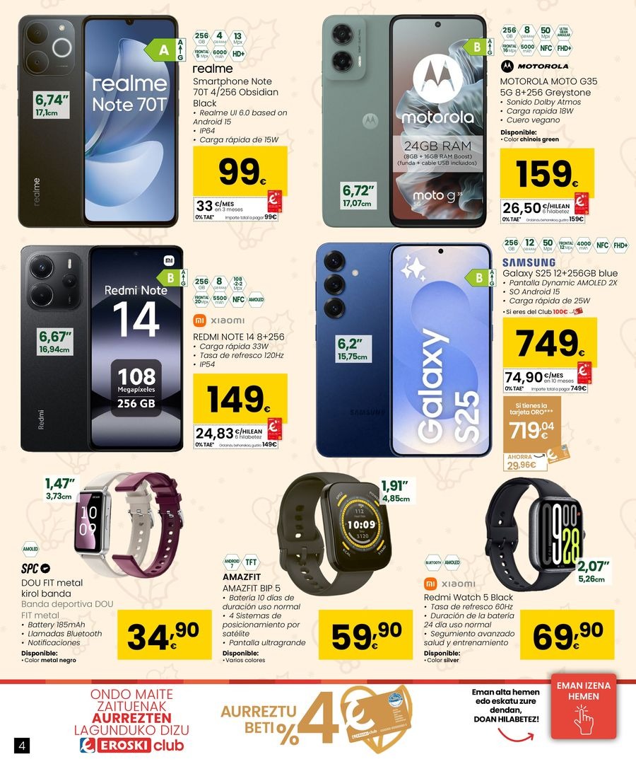 Ofertas de Eroski España de 2 diciembre a 9 enero 2026 Ofertas de electrónica