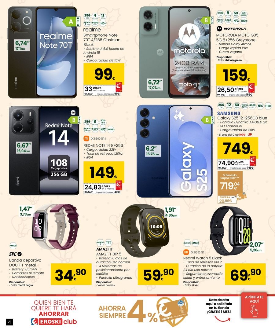 Ofertas de Eroski España de 2 diciembre a 9 enero 2026 Ofertas de electrónica