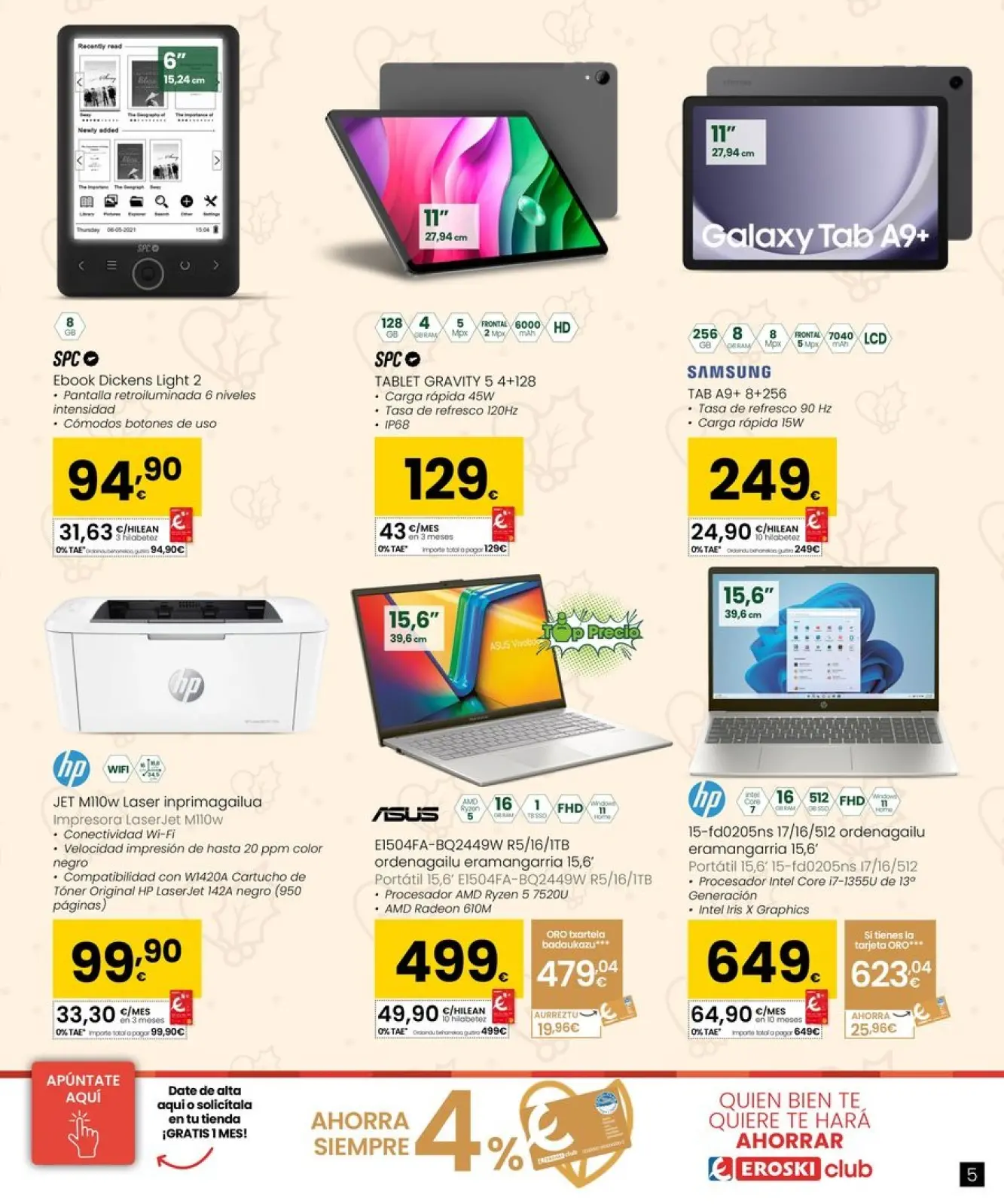 Page 5 dans Offres électroniques chez Eroski Espagne