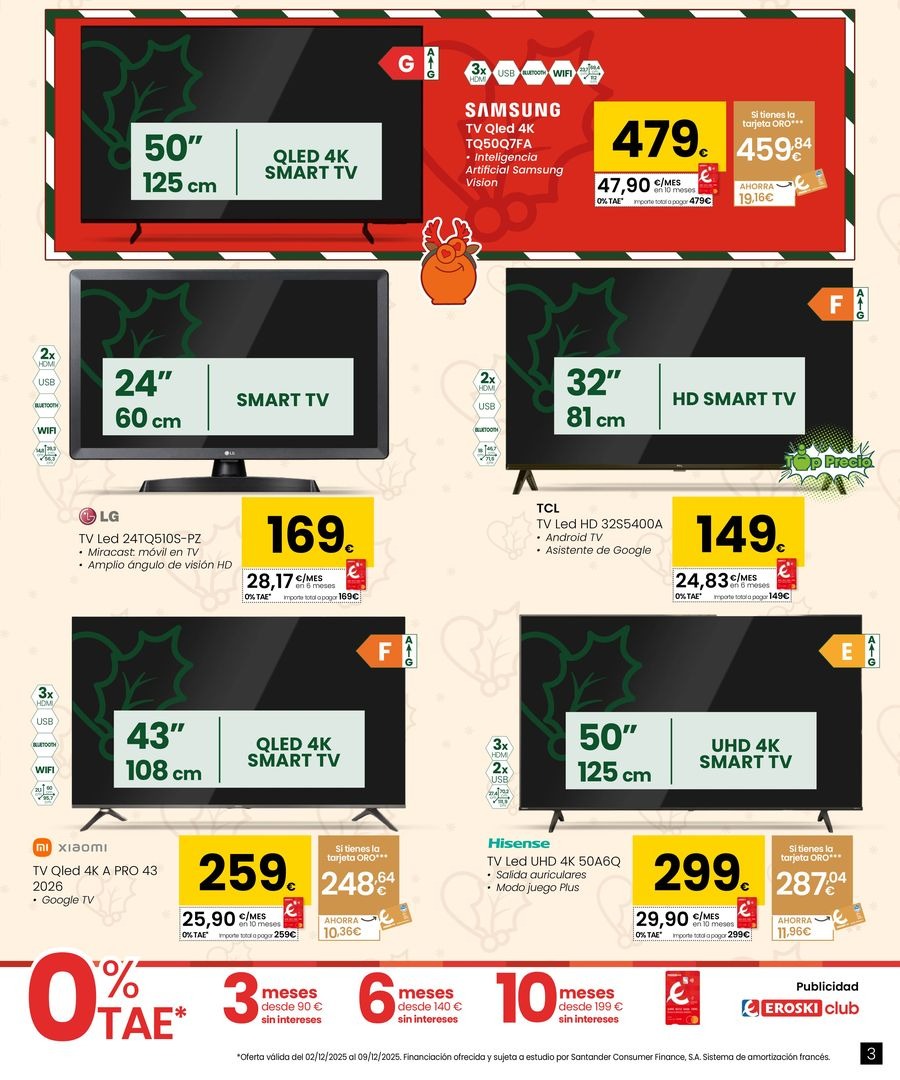 Ofertas de Eroski España de 2 diciembre a 9 enero 2026 Ofertas de electrónica